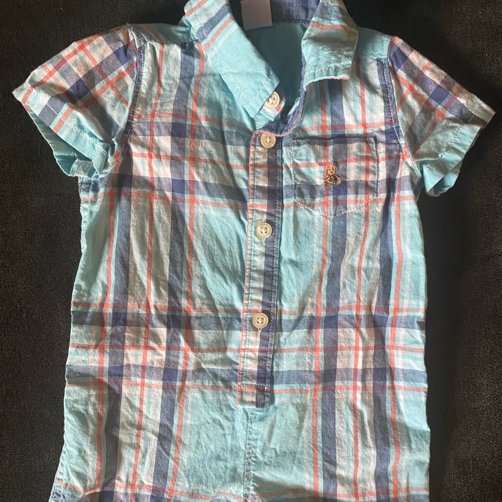 Gap summer plaid romper